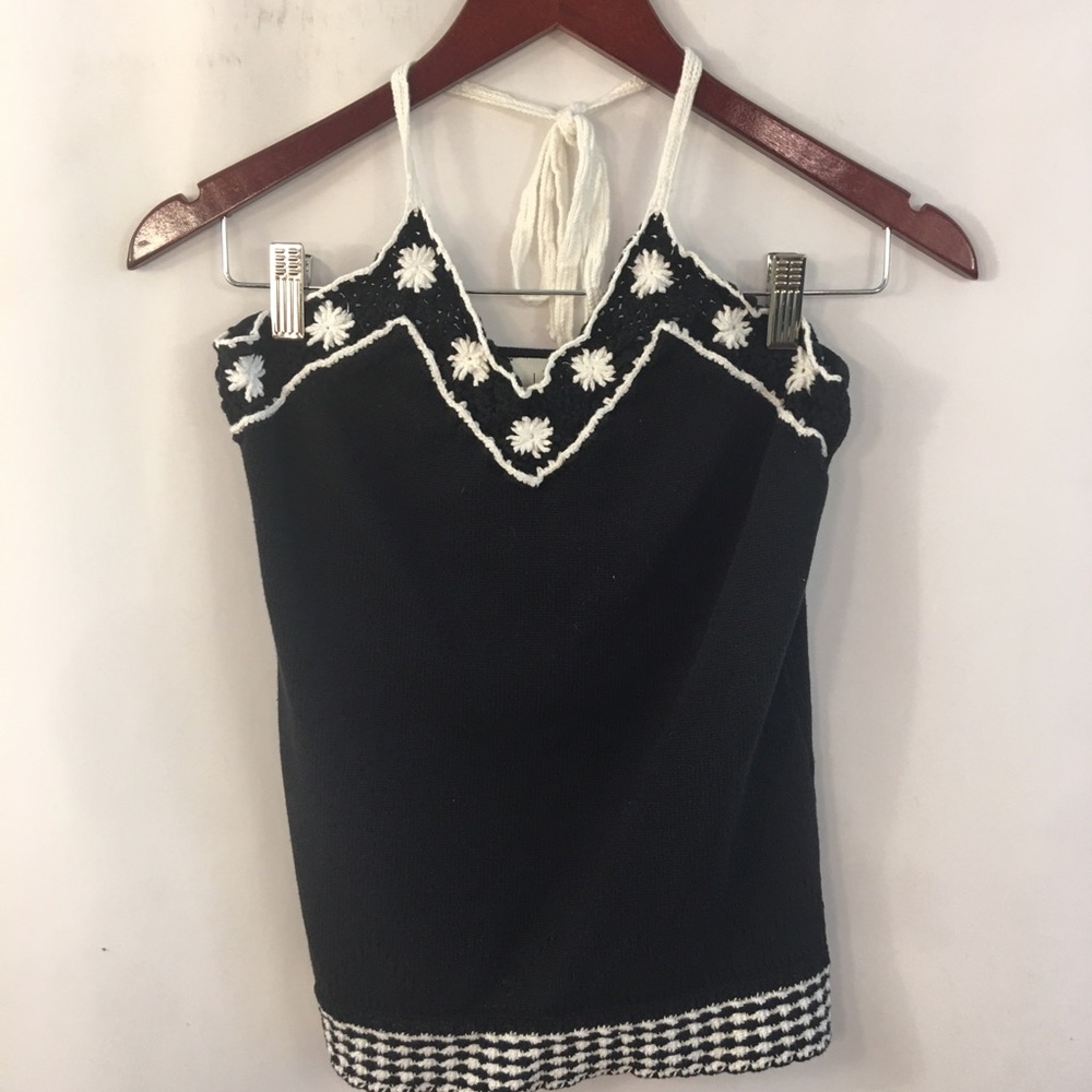 Ann Taylor LOFT Halter Top Boho Festival Sweater